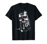 The Terminator T-800 Tête de joueur de science-fiction aux yeux rouges T-Shirt