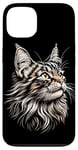 Coque pour iPhone 13 Maine Coon Chat Cat Amoureux des Chats Maine Coon Doux