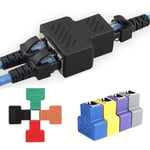 Adapter Network Connector RJ45 Splitter 1 To 2 Ways Ethernet Extender Plug