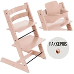 PAKKE, Stokke Tripp Trapp® chair Serene pink + Baby set²