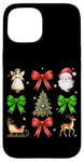 iPhone 15 Christmas Cheer Angel Santa Tree Sleigh Case