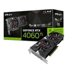 PNY GEFORCE RTX 4060 Ti 8GB XLR8 Gaming VERTO Overclocked Dual Fan Edition DLSS