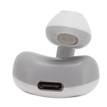 (White Grey)Clip-on Headphones Long Battery Life Single Wireless Open-ear