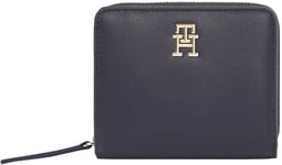 TOMMY HILFIGER TH LOGOTAPE Med ZA AW0AW17408, Portefeuille zippé Femme, Blue (Space Blue), OS