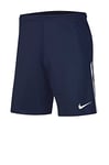 Nike League Knit II Shorts Homme, Midnight Navy/Blanc/Blanc, S