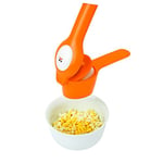 Joie Kitchen Gadgets 067742-302021 Egg Press, Plastic, Orange, 7.75"