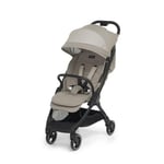 Foppapedretti Poussette légère Ciao, pour enfants 0-22 kg (0-4 ans), fermeture à 1 main, self-Standing, dossier réglable, roues amortissées, porte-objets, cadre en aluminium, Almond