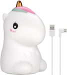 goobay Veilleuse à LED en forme de licorne, idéale pour aider à s'endormir, lumière d'allaitement et décoration de chambre d'enfant, lumière blanche chaude, 7 couleurs changeantes et 3 modes 61649