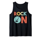 Classic Rock & Roll Music Fan Lover Rock On Tank Top