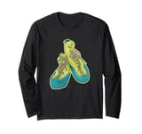 Old rock climbing shoes illustration climbing gear Long Sleeve T-Shirt