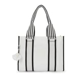 Kipling Layne Tote Bag, Alabaster Jun24, 14.25''Lx10.75''Hx5.5''D, Women's Layne Fc Tote Bag