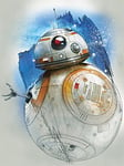 STAR WARS: The Last Jedi BB-8 Brushstroke 60x80cm Canvas, Multi-Colour, 60 x 80 x 3.2 cm