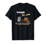 Thor & Dr Jones great songs geek sitcom Hilarious Lightning T-Shirt