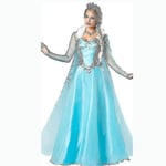 Aikuisten prinsessa Anna Elsa -asu Joulu Cos Fancy Dress Outfi - G