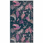 ANIMALIA AUDUBON WALLPAPER W0099/04 PINK METALLIC EMMA J SHIPLEY