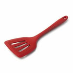 'Zeal Silicone Non-Stick Slotted Fish Slice Cooking Turner Red (12â€/30Cm)