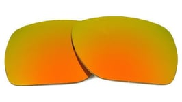 NEW POLARIZED CUSTOM FIRE RED LENS FOR OAKLEY GAUGE 6 SUNGLASSES