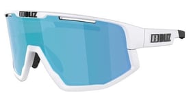 Lunettes bliz fusion small blanc mat   bleu