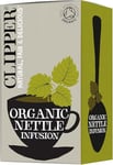 Clipper Organic Nettle Tea Bags | 120 Stinging Nettle Infusion Teabag Sachets (6x Boxes of 20) | Bulk Buy, Home & Catering | Caffeine-Free Herbal Tea | Natural, Unbleached, Plant-Based & Biodegradable