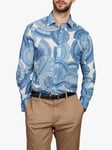 Simon Carter Microscope Print Shirt, Blue/Multi