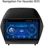 QXHELI Navigation GPS Satellite GPS Navigator Voiture Stéréo Double Din Écran Tactile Bluetooth Miroir Lien SWC Dab RDS WiFi pour La Série Hyundai Tucson IX35 De 2010 À 2013