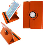 2.0 Etui Pour Samsung Galaxy Tab S 10.5 Sm-T800 Sm-T801 Sm-T805 Coque De Protection Rotation 360° Smart Housse Cover Case Stand Auto Réveil/Sommeil - Orange