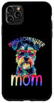 Coque pour iPhone 11 Pro Max Mini Schnauzer Mom Colorful Pop Art Mini Schnauzer pour femme