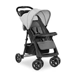 hauck Shopper Neo II, Grey - Lightweight Pushchair with Snack Tray, Cup Holder & Raincover, Compact & One Hand Folding, Fully Reclining from Birth up to 22 kg