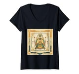 Womens Jade Emperor Ancient Dragon Chinese Mythology V-Neck T-Shirt