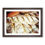 Big Box Art Bakery Bread Framed Wall Art Picture Print Ready to Hang, Walnut A2 (62 x 45 cm)