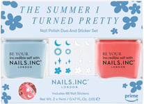 Nails.INC x The Summer I Turned Pretty Nail Polish Duo And Sticker Set