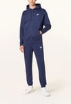 Nike Mens Sportswear Club Fleece Hooded Tracksuit in Navy - Size X-Large