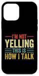 Coque pour iPhone 12 mini I'm Only Talking To My Dog Today Patte de chien rétro