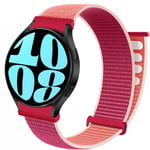 Nylon armbånd No-Gap Samsung Galaxy Watch 6 (40mm) - Pomegranate