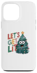 iPhone 13 Pro Max Let's Lit Funny Cute Green Christmas Tree Lights Case