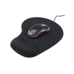 Tapis de Souris Mousse pour MACBOOK APPLE Tendinite Bureau Repose Poignet (NOIR)