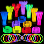 100-pack Glow Sticks Bulk Halloween Party Favors, 8\" Glowsticks Light Up Party för Halloween födelsedag Carnival"