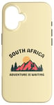 Coque pour iPhone 16 L'aventure vous attend en Afrique du Sud Vintage