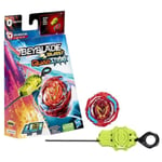 BEYBLADE Beyblade Burst Quadstrike, Starter Pack Med Zeal Achilles A8 Tävlingstopp Och Launcher