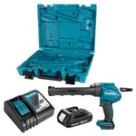 Pistolet à mastic - 18V lxt Makita avec 1 batterie 18V 1.5 Ah - chargeur - coffret - DCG180RY