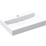 Lavabo Suspendu avec Bonde Vasque à Poser Rectangulaire Colossum19 Blanc Mat 80cm x 46cm x 11cm - Blanc Mat - Sogood