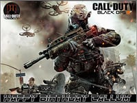 A4 Call of Duty Black Ops 3 Personalised Edible Icing Birthday Cake Topper COD