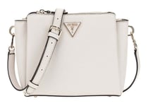 GUESS Ljusgrå Crossbody axelväska för kvinnor - Noelle Tri Compartment Crossbody Bag Bone 292908