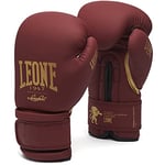 LEONE 1947, Gants de Boxe Édition Bordeaux, Adulte Unisexe, Bordeaux, 16 OZ, GN059X