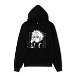 YZJYB HUNTER×HUNTER Men's Women Sweatshirt Hipster Gym Long Sleeve Drawstring Hooded Plaid Jacquard Pullover Hoodies 3D GON·FREECSS Graphic Jumpers,X~Small