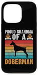 Coque pour iPhone 13 Pro Fière grand-mère d'une grand-mère Doberman