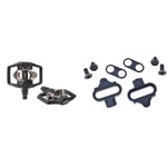 Shimano Pedals PD-ME700 SPD pedals, black,9/16 inches & SM-SH51 Mountain Bike SPD Pedal Cleats Set,Black