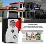 7in Wired Video Doorbell Intercom TFT Screen Night Vis-ion Remote Access Sys Hot