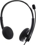 Casque Usb Avec Microphone Antibruit, Casque Avec Microphone Pour Ordinateur Portable, Casque Pc, Casque Pour Centre D'appels Professionnel, Contrôle Avec Sourdine Pour Chat Et Casque De Bureau