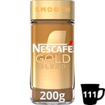 Nescafe Gold Blend Smooth Instant Coffee, Silky & Smooth Light Roasted Coffee, Arabica & Robusta Coffee, Premium Instant Coffee, 200g (Pack of 1)